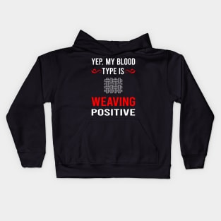 Blood Type Weaving Weaver Kids Hoodie